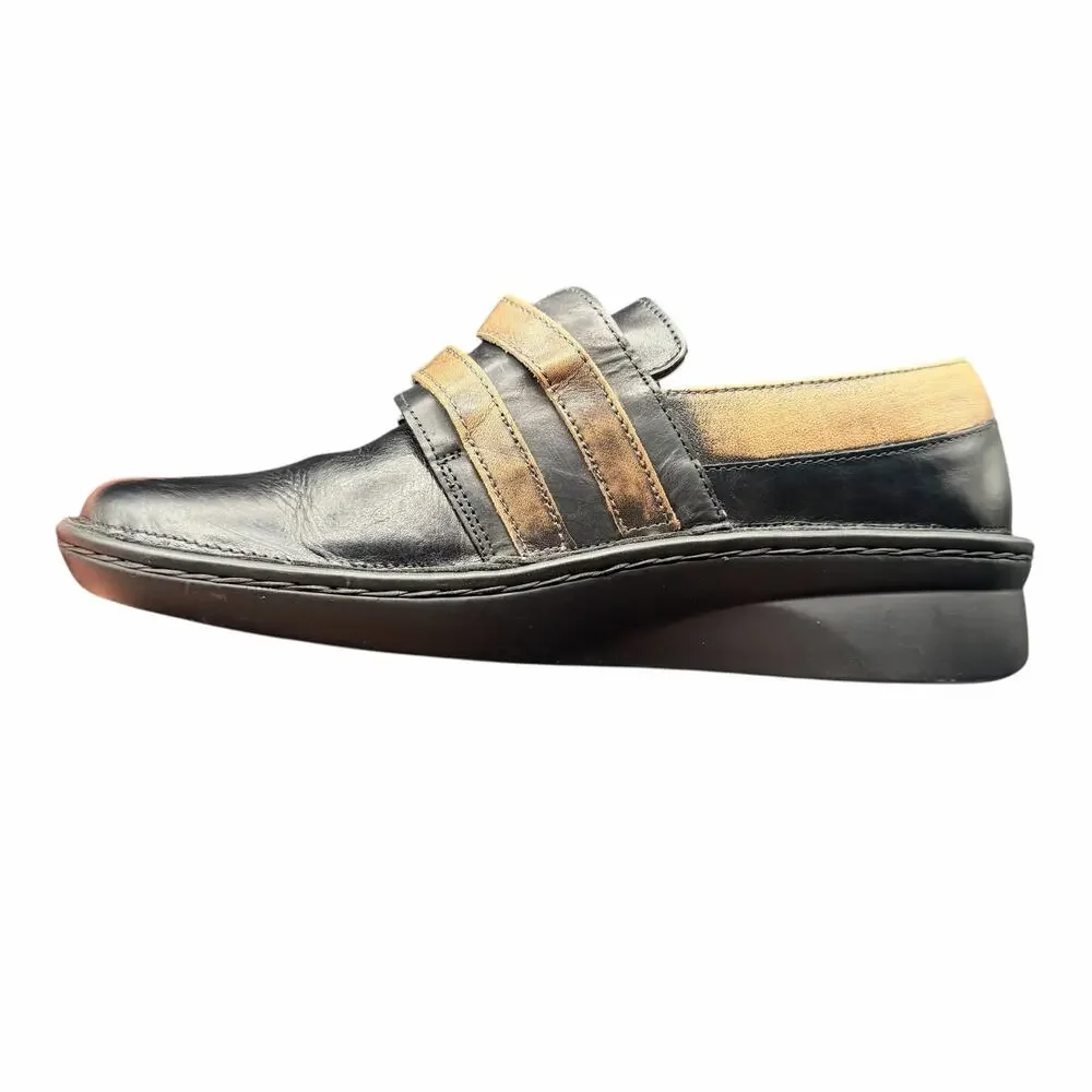 Naot Celestia Slip On Mary Jane Comfort Shoes Black Brown Womens 7 EU 38